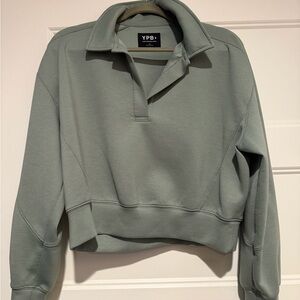 YPB Sage Green Cowl Neck Sweater